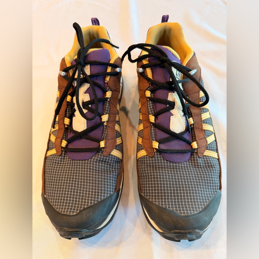 Salomon Shelter Low LTR Hiking Sneaker in Vanilla Ice Chocolate Fondant Sz 11.5